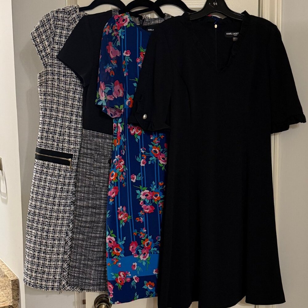Karl Lagerfeld Women's Bundle Lot of 6 Dresses size 8